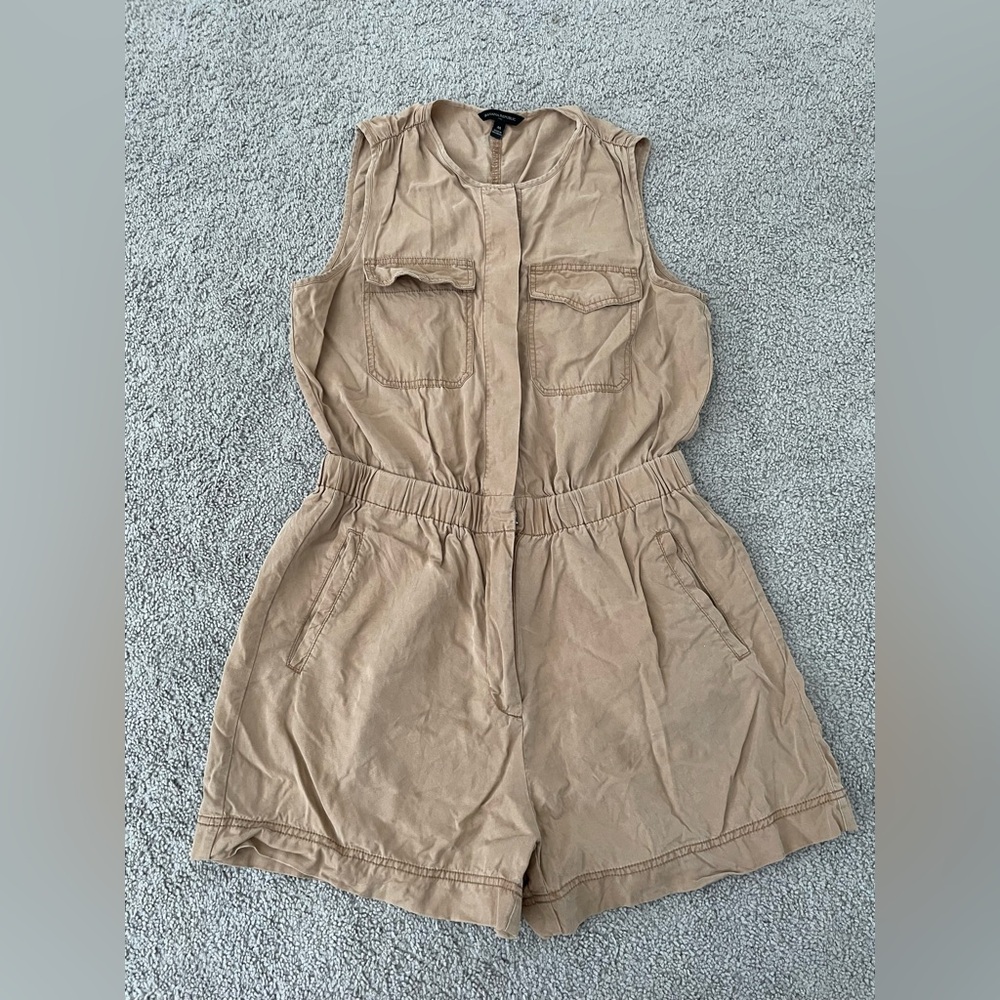 Banana Republic Tan Romper